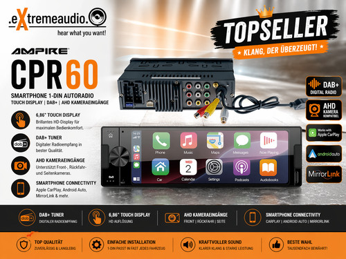 Ampire cpr60 smartphone - smartphone, 1-din