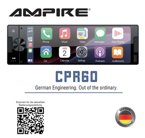 Ampire cpr60 smartphone din - ampire,